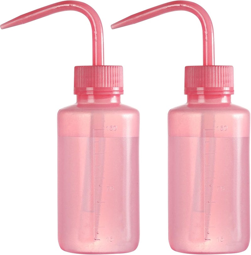 Oubest 2pcs Small Squeeze Bottles 150ml 5oz Wash Bottle Ldpe Plastic Squirt Water Bottle for Medical Label Tattoo Lash Water Succulent Watering Irrigation - Image 1
